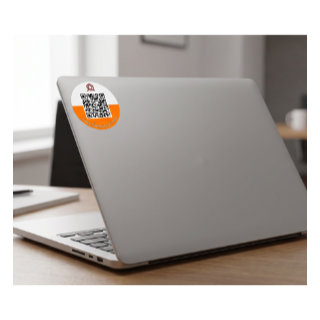 laptop with tag